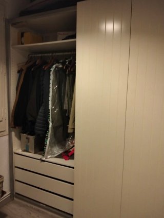 Armario puertas correderas beige