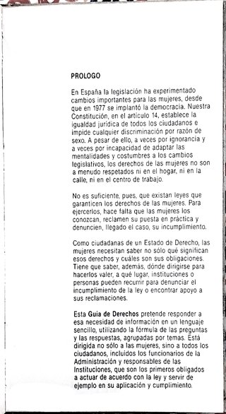 Guía de los Derechos de la mujer
