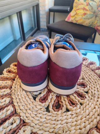 Zapatillas Hombre Beige y Azul