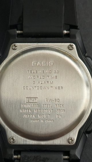 Reloj Casio 2747 Analógico Digital Plata Negro