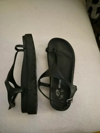 Sandalias negras plataforma talla 38
