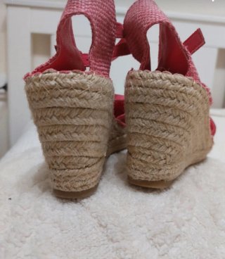 Sandalias Cuña Rosa
