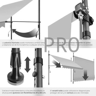 Toldo plegable para balcón