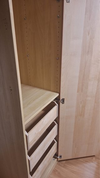 Armario esquinero madera Ikea
