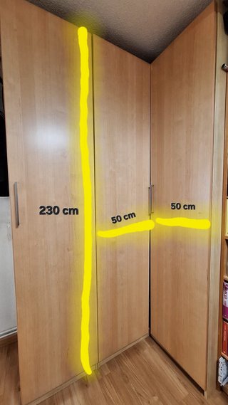 Armario esquinero madera Ikea