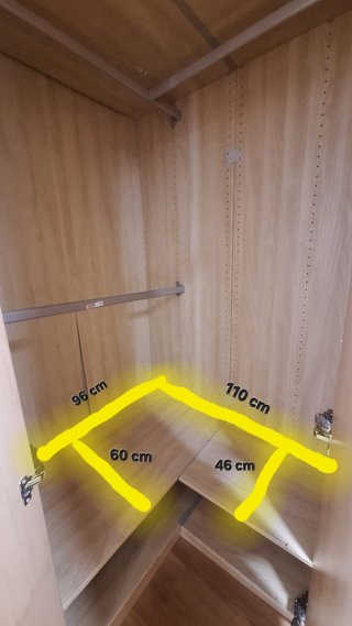 Armario esquinero madera Ikea