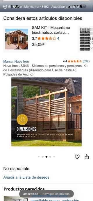Kit Mecanismo Persiana Mallorquina