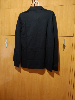 Polo Tommy Hilfiger Hombre Manga Larga Negro