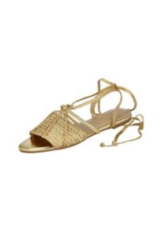 Sandalias Corina Doradas Talla 41.cangrejeras