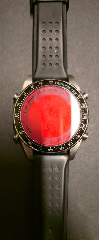 Reloj Custo Negro y Rojo