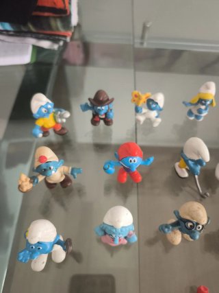 30 Figuras de Pitufos Coleccionables