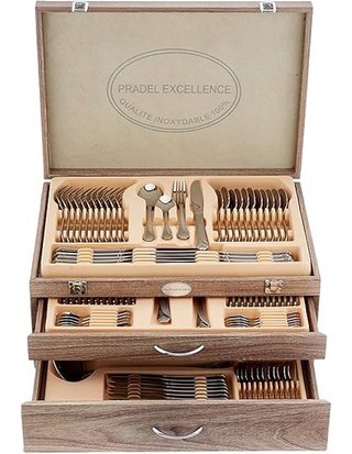 Pradel Excellence D635C-113 - Cubertería combinada - Acero inoxidable - Color Plata