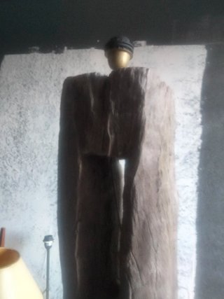 Lámpara de pie madera