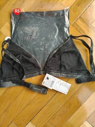 Sujetador Women'secret Negro/Plata Talla 85B