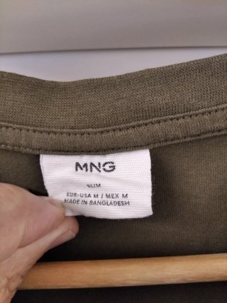 Camiseta Mango Verde Talla M