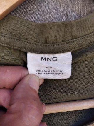 Camiseta Mango Verde Talla M