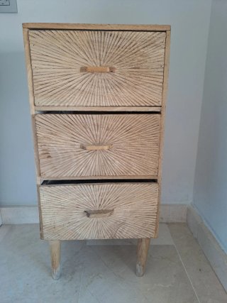 2 Mesitas de Noche Cajonera Madera Luison