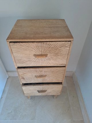 2 Mesitas de Noche Cajonera Madera Luison
