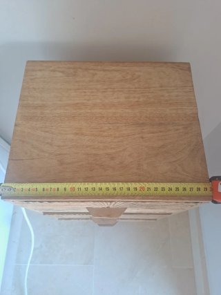 2 Mesitas de Noche Cajonera Madera Luison