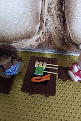 Miniaturas set Camping Barbacoa