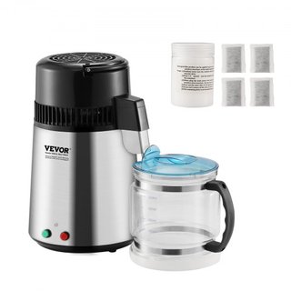 Máquina Purificadora de Agua Destilada de 4L para Encimera con Interior de Acero Inoxidable