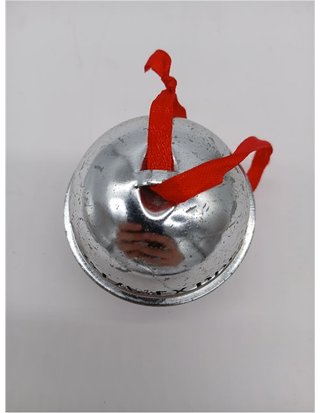 Primer regalo de Navidad de plata Believe Bell – Colgante de cascabel expreso de tren polar para caja de víspera de Navidad - rel