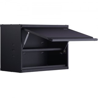 Gabinete de Almacenamiento de Metal, Capacidad de Carga de 54.4 kg por Estante, Gabinete de Garaje de Acero con Recubrimiento en Polvo Montado en la Pared de 50.8 cm de Alto con Estante Ajustable,...
