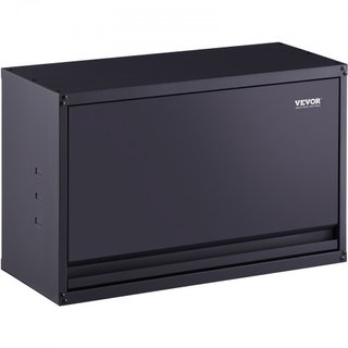 Gabinete de Almacenamiento de Metal, Capacidad de Carga de 54.4 kg por Estante, Gabinete de Garaje de Acero con Recubrimiento en Polvo Montado en la Pared de 50.8 cm de Alto con Estante Ajustable,...