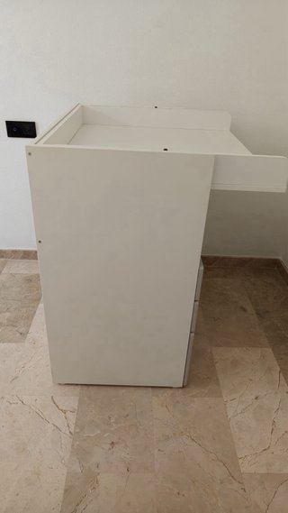 Cambiador bebé SMÅSTAD blanco y gris violaceo