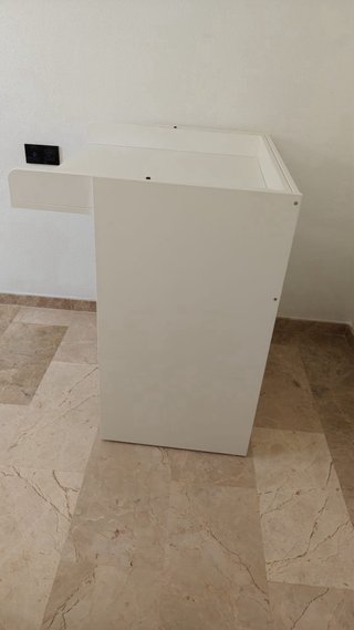Cambiador bebé SMÅSTAD blanco y gris violaceo