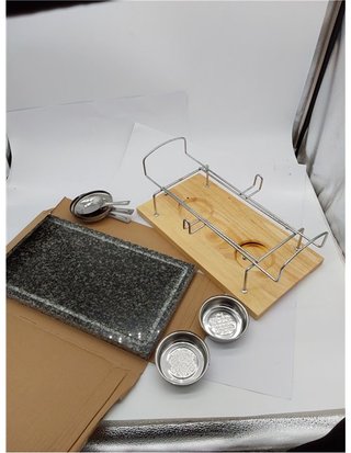 Artesà Parrilla de Piedra Caliente - Parrilla Gourmet de Sobremesa - Parrilla de Piedra para Carnes - Mariscos y Verduras - 41 -5 x 2