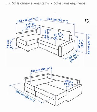 Sofá Cama FRIHETEN IKEA Gris