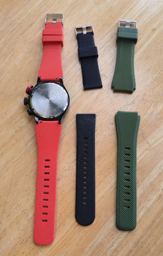Reloj Shark Negro y Rojo