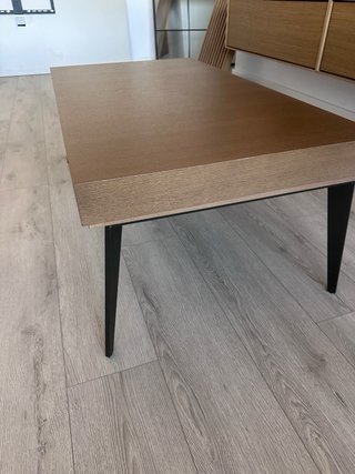 Mesa de centro moderna madera y metal