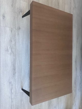 Mesa de centro moderna madera y metal