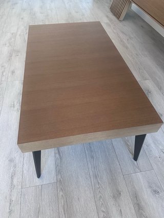 Mesa de centro moderna madera y metal