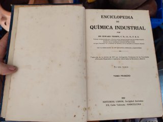 Enciclopedia Química Industrial Thorpe - 6 Libros