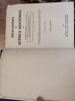 Enciclopedia Química Industrial Thorpe - 6 Libros
