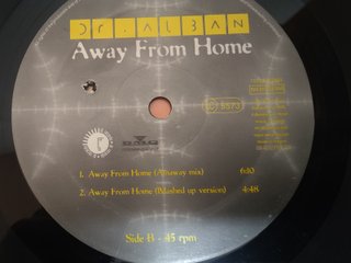 Maxi LP Dr. Alban Away From Home Reggae Dance
