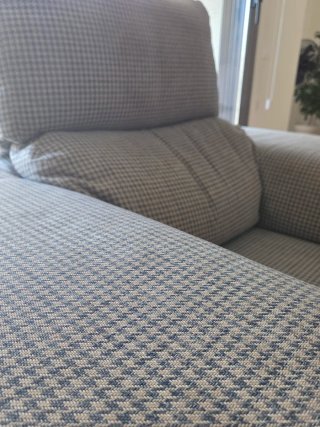 Sillón tela pata de gallo