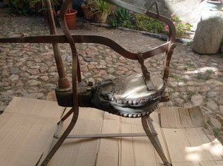 Bomba inflar pellejos antigua
