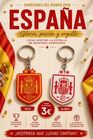 Llaveros Selección Española 2026