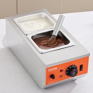 Máquina de Templado de Chocolate Olla de Derretir Chocolate 4.1 kg 2 Tanques