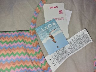 Top Bikini Roxy Multicolor Zigzag