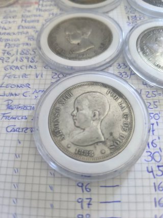 Moneda de plata Alfonso XIII