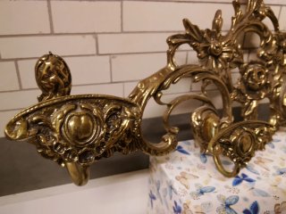 Colgador perchero bronce antiguo