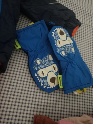 Traje de Nieve Infantil Azul y Naranja