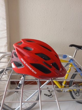 Casco de Ciclismo Rockrider Rojo