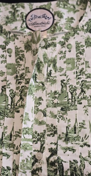 Blusa Almatrichi Verde y Blanca