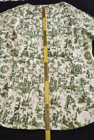 Blusa Almatrichi Verde y Blanca